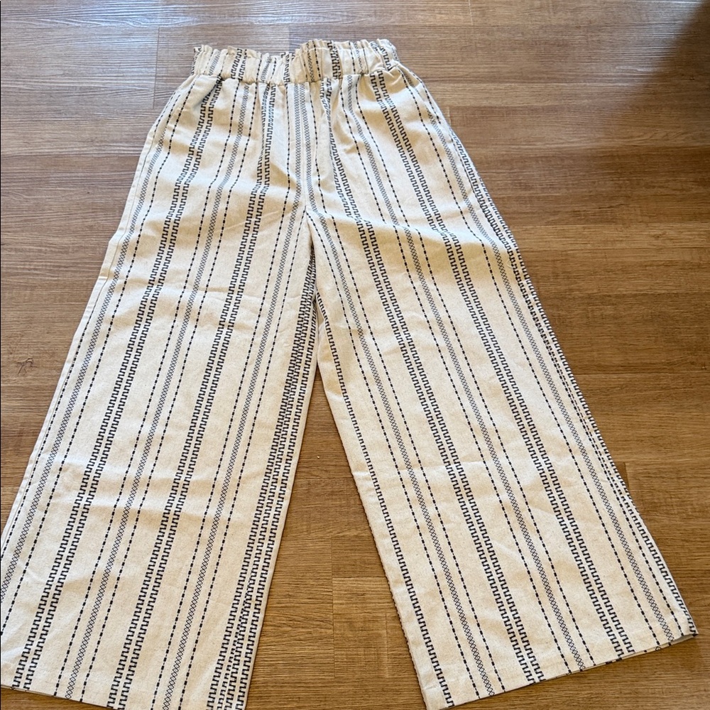 NWT P Cill wide leg linen pants